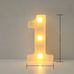 1PC LED Alphabet&Number Lights For Home,Wedding,Proposal,Birthday,Party,Photo Prop, Battery Powered White Decorative Night Light