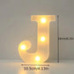 1PC LED Alphabet&Number Lights For Home,Wedding,Proposal,Birthday,Party,Photo Prop, Battery Powered White Decorative Night Light