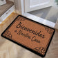 VIKAMA "Bienbenidos" Spanish Welcome Soft, Absorbent Door Mat. Entrance, Bathroom, Outdoor Courtyard Home Decor, Non-Slip Carpet
