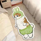 Faux Cashmere Cute Cartoon Pet Carpet Home Bedroom Bedside Decorative Floor Mat Anti-slip Dirty Resistant Machine Washable Rug