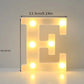 1PC LED Alphabet&Number Lights For Home,Wedding,Proposal,Birthday,Party,Photo Prop, Battery Powered White Decorative Night Light