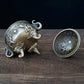 Elephant Triple-Legged Incense Burner Metal Home Decor Aromatherapy Accessory, Versatile for Meditation Decoration Ornament