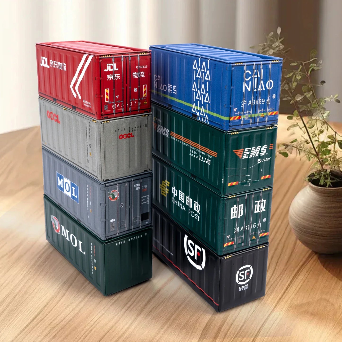 4pcs/set Mini Storage Box  Retro Industrial Style Iron Creative Decoration Collect Item Desktop Mini Container Model Gifts