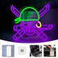 Skeleton Led Neon Sign, Knife Icon Hand-Made, Usb Powered, Used For Artistic Decor Lights In Clubs, Game Rooms And Bedrooms.