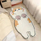 Faux Cashmere Cute Cartoon Pet Carpet Home Bedroom Bedside Decorative Floor Mat Anti-slip Dirty Resistant Machine Washable Rug