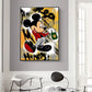 Mickey Mouse Minnie Street Graffiti Canvas Painting Prints Poster Creative Modern Wall Art Pictures Living Room Home Decor