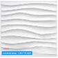 Wall Renovation 3D PVC Wave Board Texture Wall Panel Non-self-adhesive Wall Sticker Art Ceramic Tile Wallpaper Room Bathroom