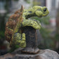 1 Piece of Cute Resin Rock Climbing Turtle Statue, Indoor and Outdoor Fish Tank Decoration, Flower Pot Decoration, Outdoor Garden Wall Hanging, Courtyard and Home Decoration.