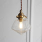 European-style Simple Retro LED Glass Chandelier Restaurant Living Room Aisle Balcony Bedside Decorative Lighting