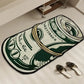 VIKAMA Creative Dollar Rug, Comfortable Non-Slip Indoor Area Mat, Bedside Rug For Bedroom, Bathroom Foot Mat Home Decor