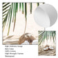 Modern Scenery Landscape Poster Coconut Reed Shell Beach Art Canvas Painting Palm Leaves Print Nordic Wall Pictures Home Decor