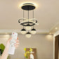 LED Pendant Light with Remote Control Three Color Dimming Simple Living Room Dining Room Bar Counter Staircase Pendant Light