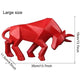 Nordic Modern Simple Resin Bull Ornaments Creative Home Decoration Crafts Indoor Study Office Cow Statue Animal Figurine