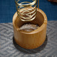 Metal Palo Santo Holder Burner Sage Holder with Bamboo Ash Catcher Tray Incense Holder for Meditation Yoga Spa