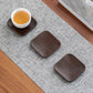Vintage Ebony Coaster Wooden Heat Insulation Cup Pad Drink Cup Coaster for Tea Coffe Milk Kitchen Supplies