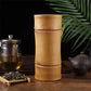 Natural Bamboo Tea Canister Food Storage Box Nut Spice Storage Box Tea Canister Eco-friendly Organizer Jar Kitchen Containers