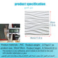 30x30cm Three-dimensional Wave Wall Panels Interior Wall Decor Paintable Wallpaper 3D Wall Decor Covering Panels For Living Room