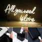 All You Need Is Love Neon Sign LED Neon Light Wall Decor for Bedroom Party Birthday Wedding Party Gift for Friend USB Powered