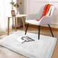 VIKAMA Tie-dye Plush Carpet 40x60cm Home Soft Area Rug Girls Bedroom Bed Blanket Children's Room Decoration Non-Slip Floor Mat