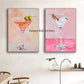 Food Kitchen Cocktail Wine Art Decor Canvas Printing Poster Kitchen Dining Room Living Room Aesthetic Wall Decor Foodies Prints