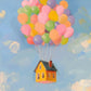 Fairy Tale World Illustration Poster Pink Castle Mermaid Illustration Wall Decor Nursery Room Kids Room Wall Decor Canvas Prints