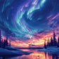 Europe Travel Poster European Natural Landscape Poster Canvas Painting Fjords Northern Lights Cornwall Traveling Wall Decoration