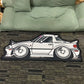VIKAMA Japanese Shaped Trend Car Carpet Bedroom Living Room Carpet Children's Room Bedside Decorative Cushion