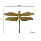 Nordic Gold Dragonfly Single Hole Brass Furniture Handle Luxurious Kitchen Drawer Handles Hardware Dresser Cabinet Pulls