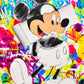 Mickey Mouse Minnie Street Graffiti Canvas Painting Prints Poster Creative Modern Wall Art Pictures Living Room Home Decor