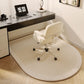 VIKAMA Study Floor Mat Computer Desk Roller Chair Swivel Chair Mat Arched Bedroom Bedside Dressing Table Carpet Home Decoration