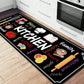 VIKAMA 1/2 pcs Kitchen Printed Floor Mat, Durable and Wear-Resistant, Home Kitchen Floor Mat, Laundry Room Carpet, Home Decor