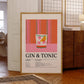 Modern Minimalist Gin & Tonic Cocktail Gifts For Wall Art Prints Canvas Painting Poster Picture For Living Room Home Decor