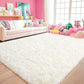 VIKAMA Minimalist Shaggy Living Room Rug, Soft and Fluffy Area Rug, Bedroom Dormitory Children's Room Carpet, Home Decor