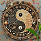 Yin Yang Feng Shui Metal Sign -Hanging Decor for Home, Office, Cafe, Bar - Indoor & Outdoor Multi-Use with Detailed Carving