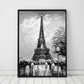 Black White Retro Paris London Anime Posters Sticky HD Quality Wall Art Retro Posters for Home Kawaii Room Decor