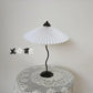 Table Lamp ins Retro Pleated Umbrella Nordic Medieval Korean Master Bedroom Bedside Lamp Swing Iron Art Drop Shipping