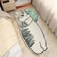 Faux Cashmere Cute Cartoon Pet Carpet Home Bedroom Bedside Decorative Floor Mat Anti-slip Dirty Resistant Machine Washable Rug