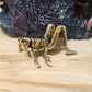 Brass Grasshopper Figurine - Handcrafted Insect Collectible, Tabletop Decorative Animal Ornament, Ideal for Collection & Gifts
