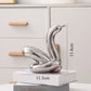 13.4cm Mini Creative Balloon Swan Abstract Ceramic Ornament Sculpture Study Room Statue Home Office Accessories Decoration Gift
