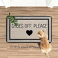 VIKAMA SHOES OFF PLEASE Printed Rug, Dirt-Resistant and Easy-Clean Entrance Mat for Hallways and Bedroom Doorways Home Decor