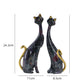 Home Decor Nordic Graffiti Art Oil Painting Cat Decoration Resin Abstract Ornament Figurines Bedroom Desktop Porch Cat Sculpture
