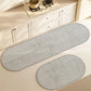VIKAMA1/2PCS Japanese Simple Wind Diatom Mud Mat Absorbent Quick Drying Long Kitchen Mat Toilet Bathroom Non-Slip Foot Mat
