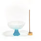 Glass Lotus Incense Burner Brass Nine-hole Incense Holder Incense Stick Holder for Yoga Meditation Spa Home Decor