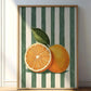 Orange Wall Decor, Orange Fruit Poster, Farmhouse Kitchen Art Painting, Kitchen Prints, Trendy Food Art, Retro Kitchen Art, Frui