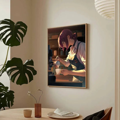 Chainsaw Man The Movie Reze Arc Poster HD Art Sticky Wall Waterproof Home Living Room Bar Decoration