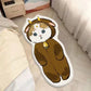 Faux Cashmere Cute Cartoon Pet Carpet Home Bedroom Bedside Decorative Floor Mat Anti-slip Dirty Resistant Machine Washable Rug