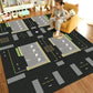 VIAKAMA Cartoon Carpet Kindergarten Early Childhood Education Children's Room Traffic Car Park Track Baby Play House Game Mats