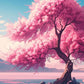 Japanese Cherry Blossom Fuji Mountain Sunset Tokyo Scenery Poster HD Printed Canvas Painting Wall Art Pictures Room Home Decor