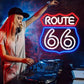 Route 66 Neon Signs LED Light Signs Bedroom Walls Decorated with Blue Neon Games Room Walls Signs Party Lights Club Neon
