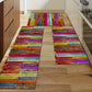 New Rainbow Wood Paneled Kitchen Floor Mats, Laundry Room Non-Slip Area Rugs for Bathroom, Entry Door, Home Decor Carpet